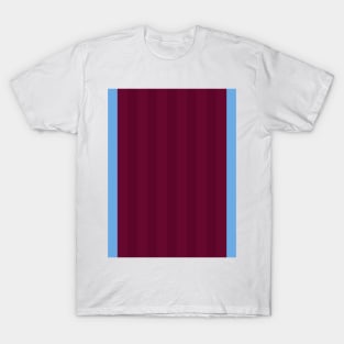 West Ham United 1997 Retro Home Claret and Sky Stripes T-Shirt